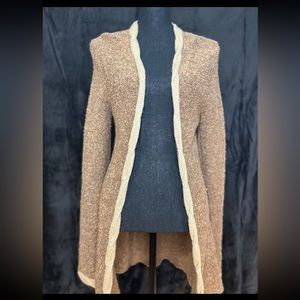 Charlotte Russe Women’s Light Brown Knit Cardigan (M)